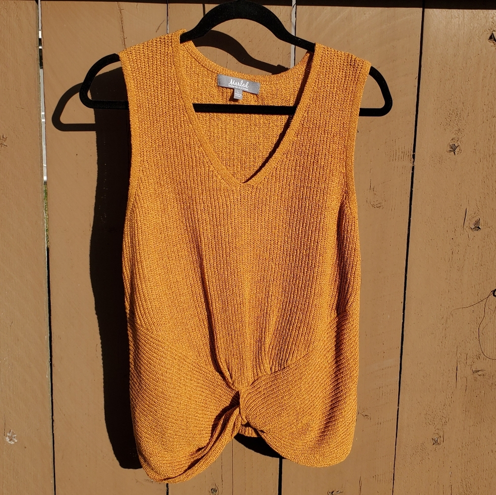 Marled Sleeveless Top